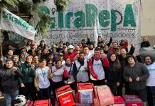 Argentina: Mass Mobilization of Delivery Workers Demanding Recognition of SiTraRepA